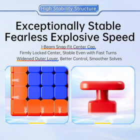 LiangCuber AoChuang V6 M 5x5 dragon-scale anti-stick slot closeup