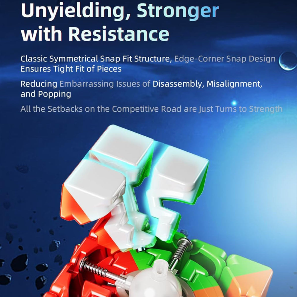 58mm compact size enables faster, more controllable solving sessions.