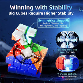 Single-track mechanism detail improves turn control and stability.