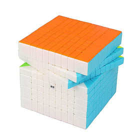LiangCuber QY Speed Cube 9x9x9 front view, smooth stickerless surface for confident turning