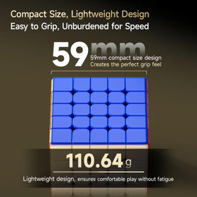 LiangCuber QY Toys 5x5 edge magnets enable stable turning.