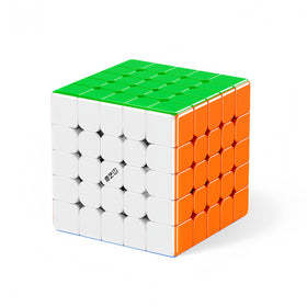 LiangCuber QY Toys 5x5 cube front view with UV-coated glossy shell.