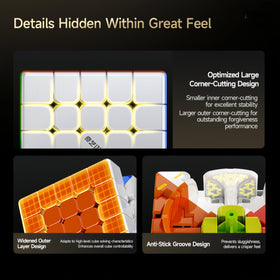 LiangCuber QY Toys 5x5 six-color palette aids quick recognition.