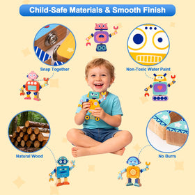 Liangding color instruction guide helps kids assemble robots confidently
