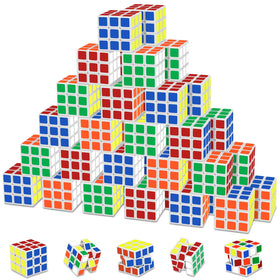Libay Mini Cube 48-pack in vibrant colors for party favors and classroom rewards.