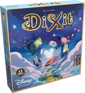 Libellud Dixit Disney Edition cards showcase vibrant Disney artwork for imaginative storytelling