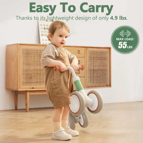 Liberry balance bike rubber hand grips for comfortable play.