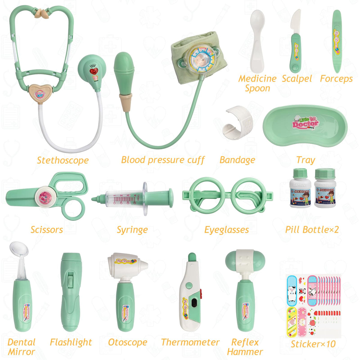 Liberry Doctor Kit is suitable for ages 3 to 5