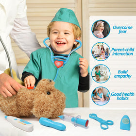 Liberry doctor costume helps kids become caring professionals in play