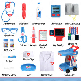Liberry Doctor Kit pill bottles add realistic treatment scenarios