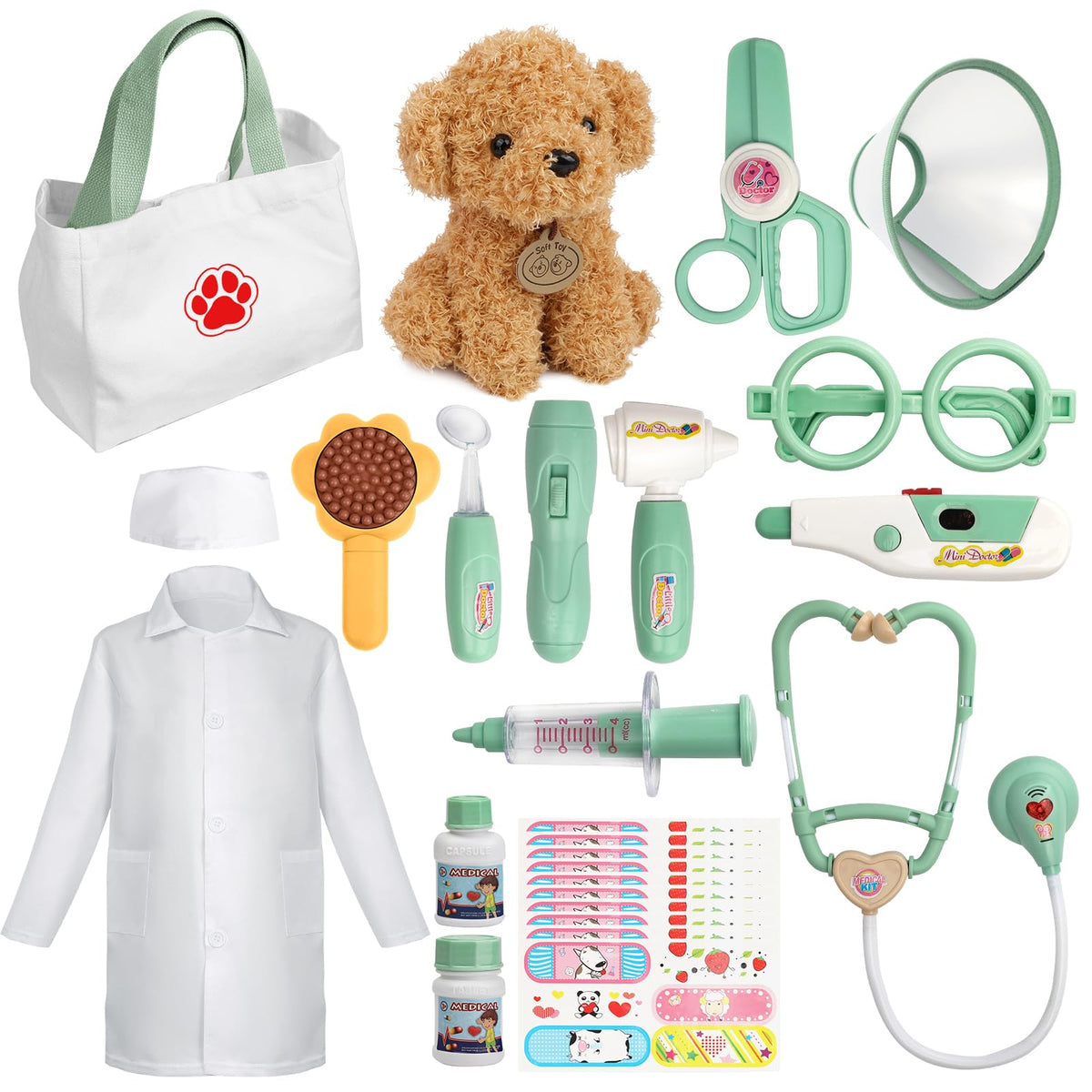 Liberry puppy toy for gentle pretend care and playtime.