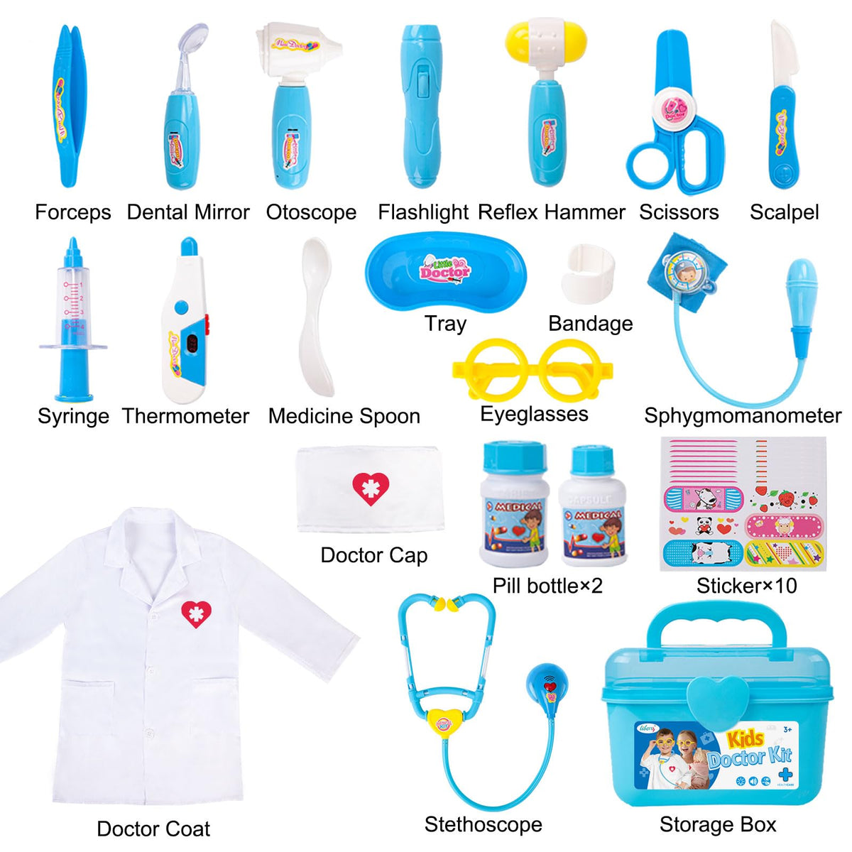 Liberry Doctor Kit realistic sounds spark storytelling during pretend doctor visits