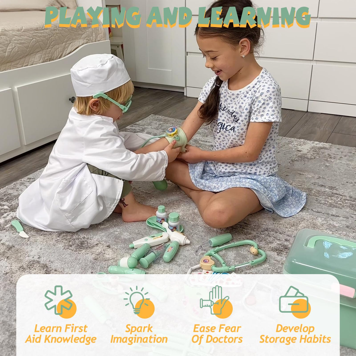 Liberry Doctor Kit sound and light effects enhance interactive learning moments
