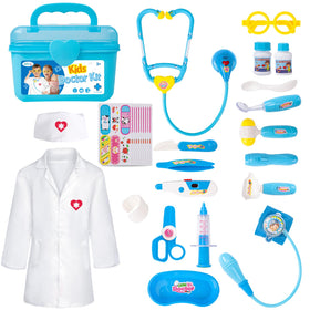 Liberry Doctor Kit stethoscope in action boosts pretend play and role-playing confidence