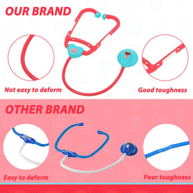 Liberry Doctor Kit stethoscope visual focus enables pretend heart checks