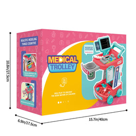 Liberry Doctor Kit two-layer storage helps tidy up after pretend visits