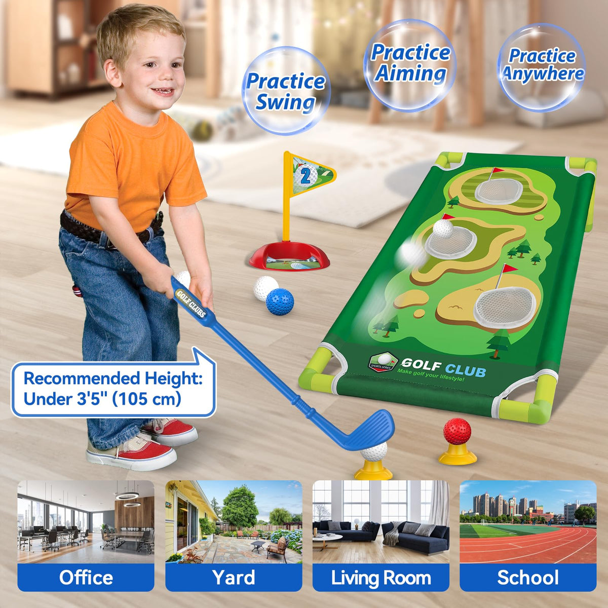 Liberry golf balls set with white and colorful options for safe play