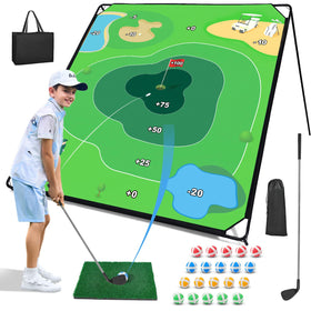 Liberry golf chipping game large mat for realistic practice on any surface