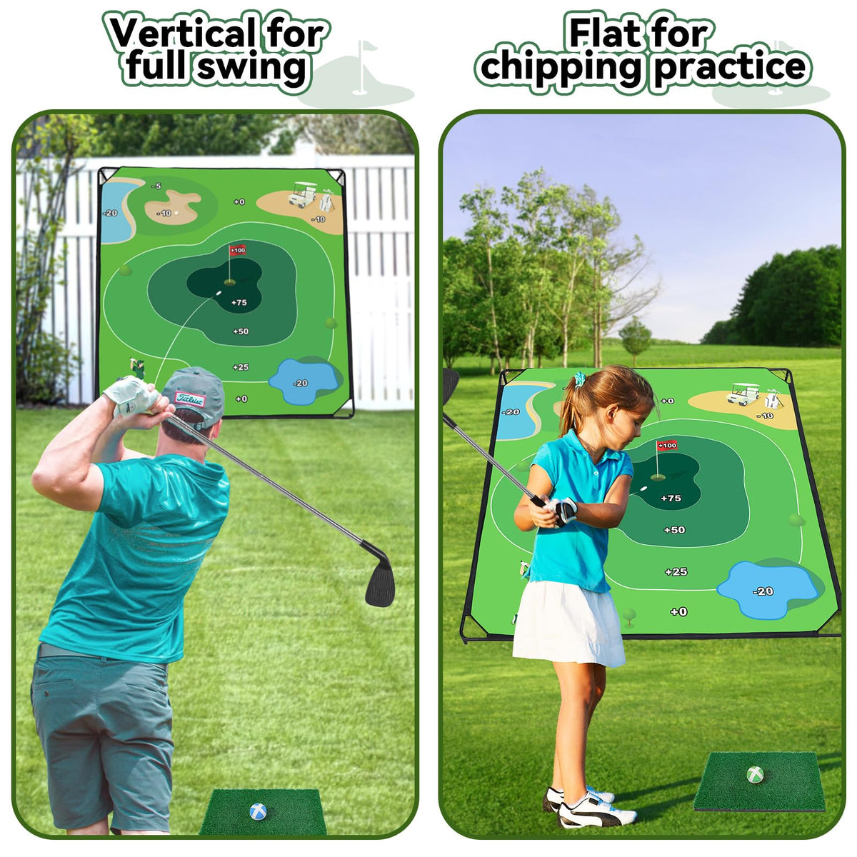 Liberry adjustable two-section golf clubs suitable for kids and adults