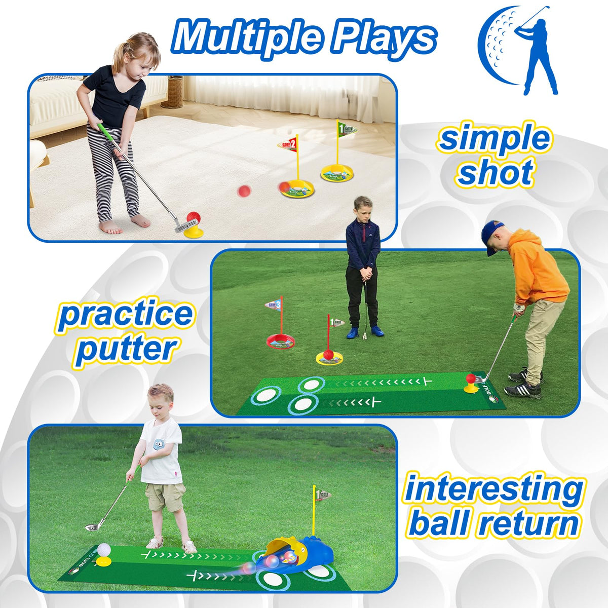 Liberry putting mat provides a soft practice surface for accuracy