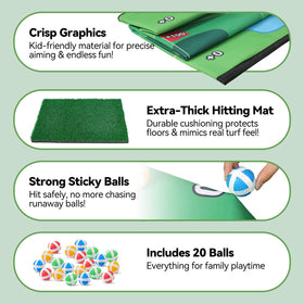 Liberry golf target game designed for outdoor or indoor play