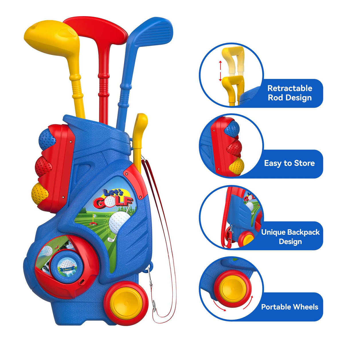 Liberry putting mat displaying smooth surface for precise practice