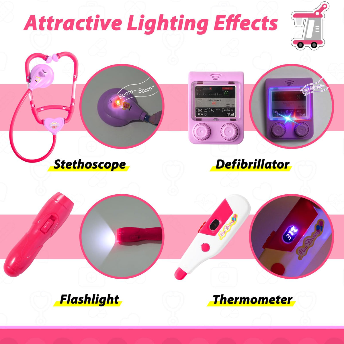 Liberry Stethoscope Toy: encourages pretend medical checks with interactive sounds.