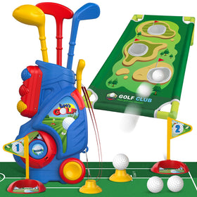 Liberry toddler golf cart shown with portable design for easy outdoor play