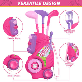 Liberry toddler golf clubs with woods irons and putter for versatile swings