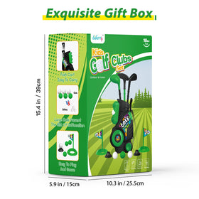 Gift ready Liberry toddler golf set packaging layout