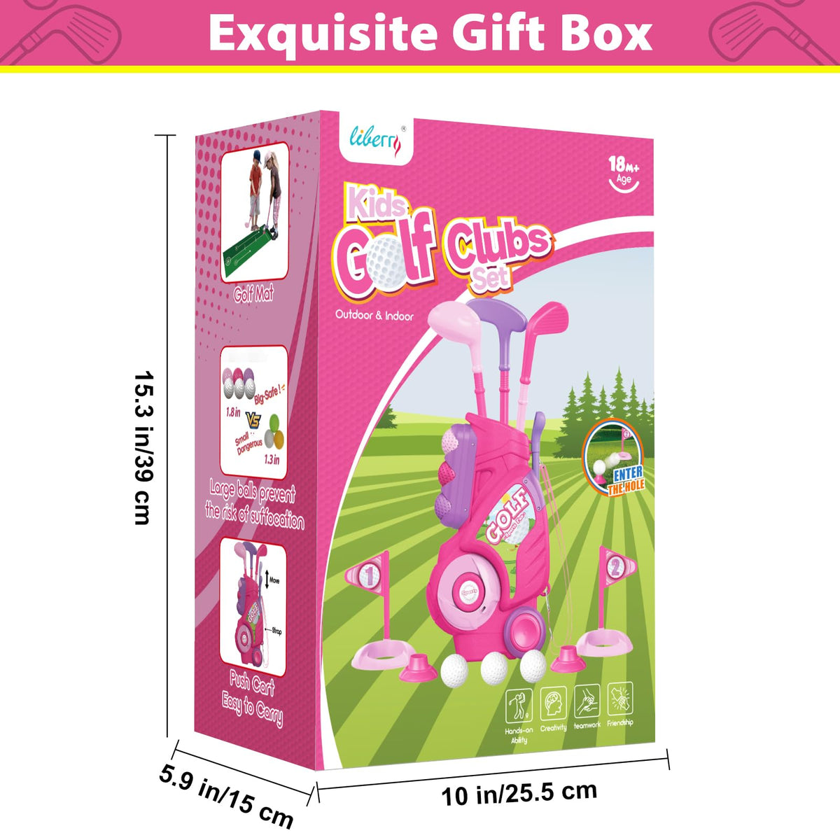Liberry bright pink set highlighting durable, kid-friendly design