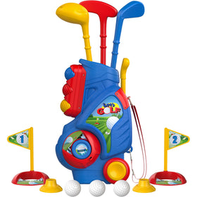 Liberry toddler golf cart for indoor and outdoor play with a retractable handle