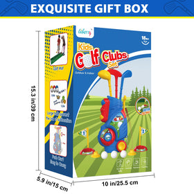 Liberry toddler golf set colorful durable design: sturdy and engaging for little golfers.