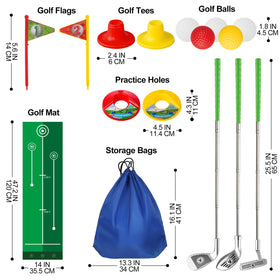 Liberry golf flags add playful targets to boost focus