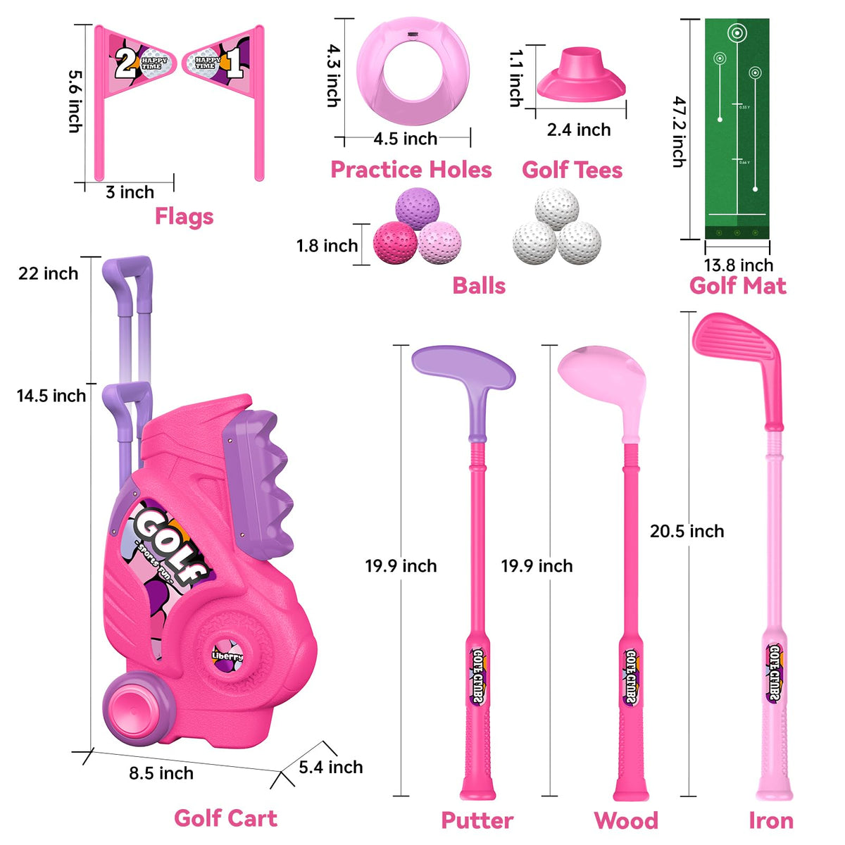 Liberry golf tees for stable, beginner-friendly setups