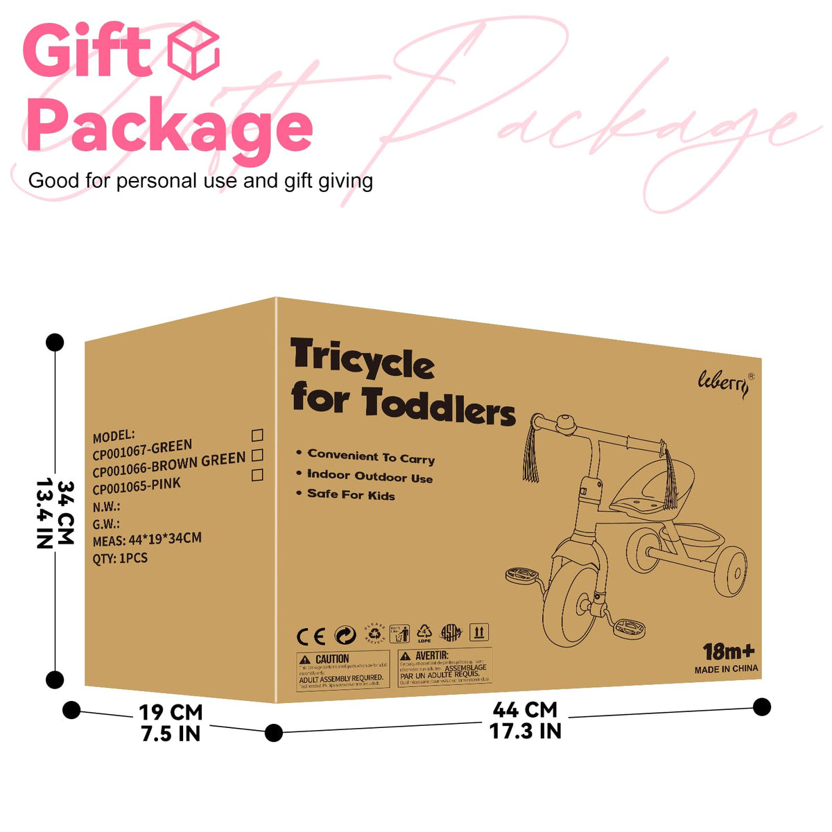 Liberry toddler tricycle assembly instructions guide simple setup and quick rides.