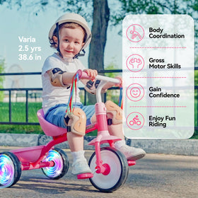 Liberry tricycle bell adds gentle attention with no extra batteries.