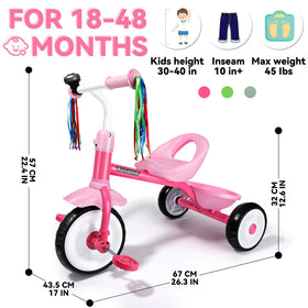Liberry toddler tricycle indoor outdoor usage illustrates versatile floor-friendly and outdoor performance.