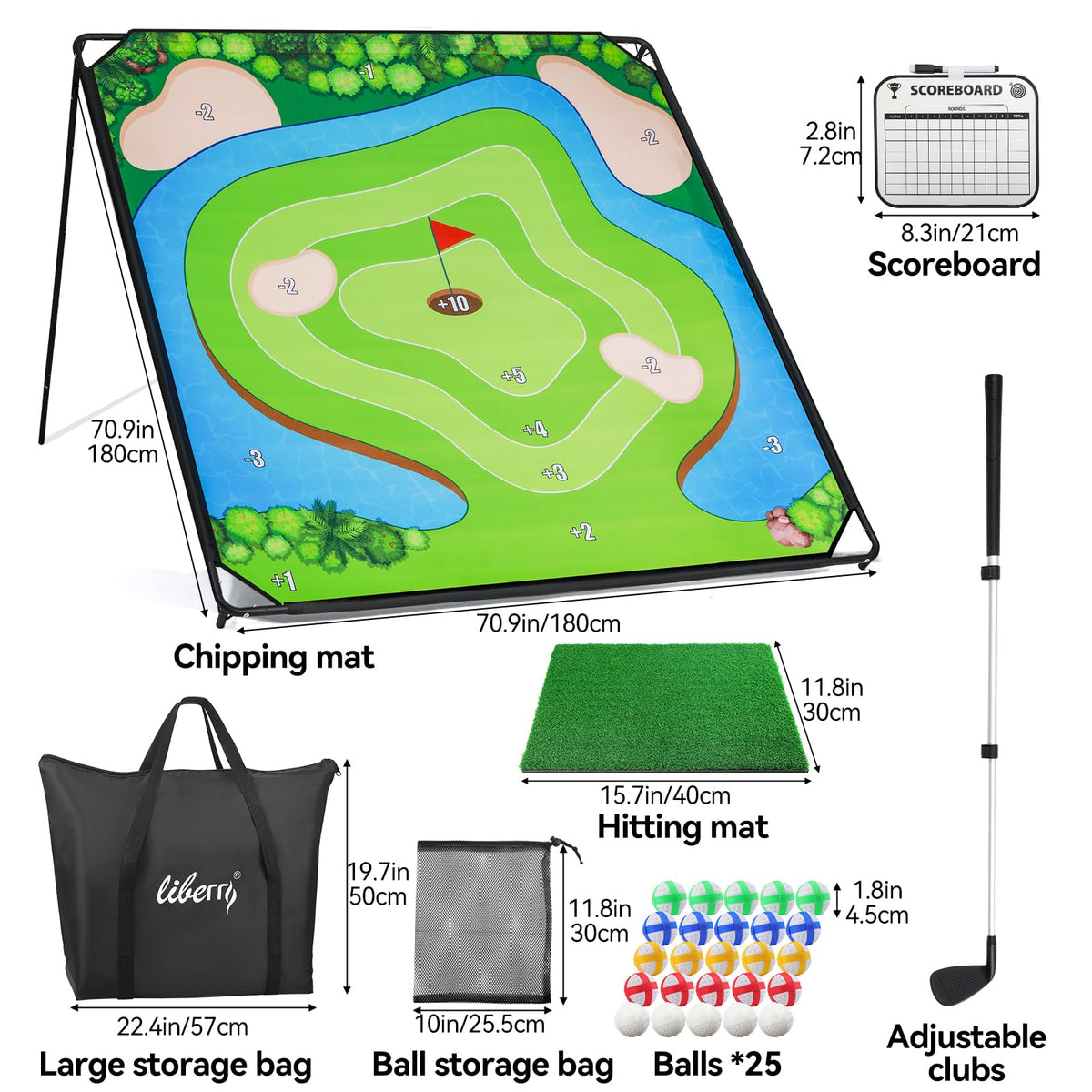 Liberry two storage bags keep balls and accessories organized