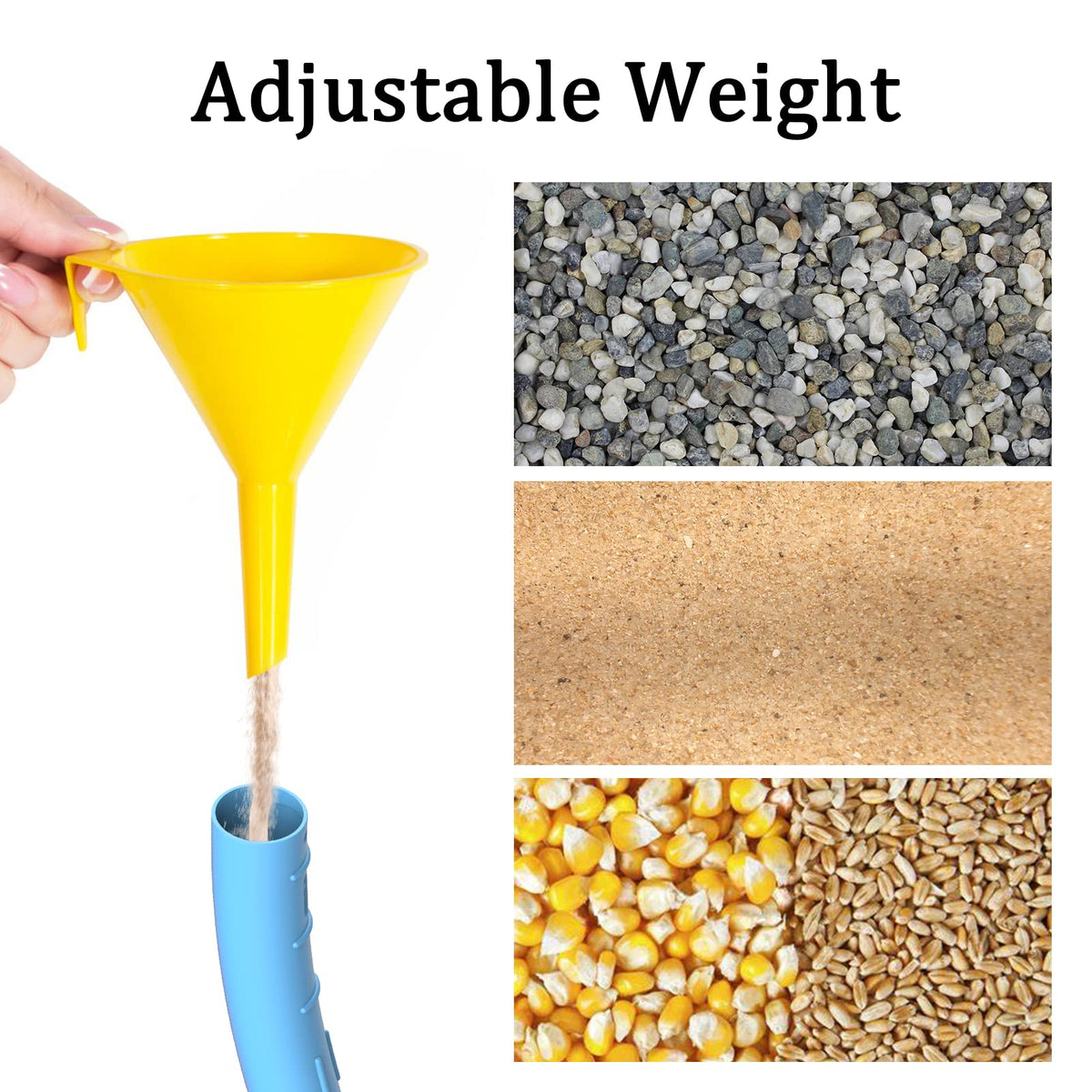 Liberry weight-adjustable hoop sand-fillable for customized resistance.