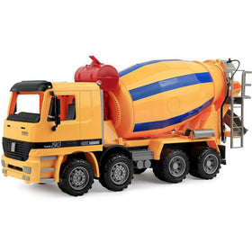 Liberty Imports 15-inch cement mixer truck with rotating drum for lifelike construction play