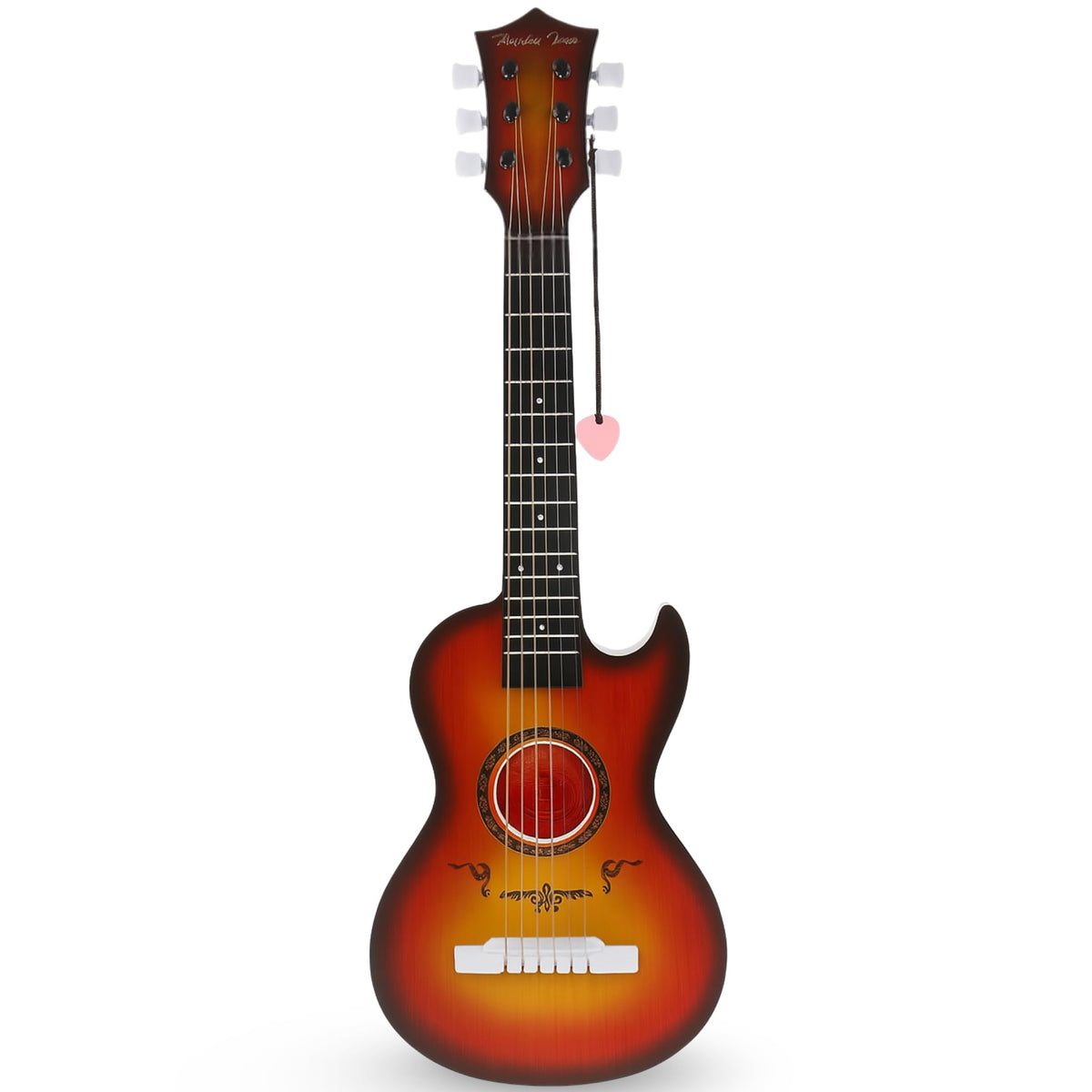 Liberty Imports 23-inch kids acoustic guitar with beginner-friendly design and cherry sunburst finish.
