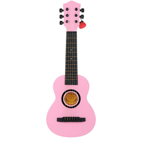 Liberty Imports 23in pink acoustic guitar for kids learning size and feel.
