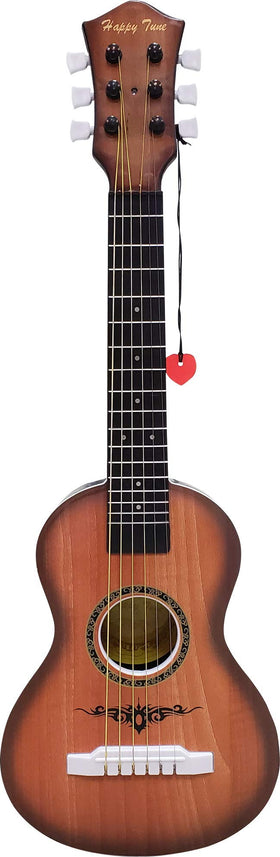 Liberty Imports 23-inch walnut kid guitar with realistic strings for beginner practice.