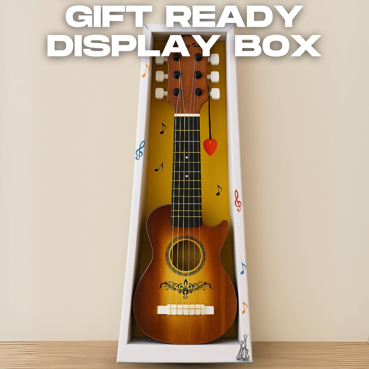 Liberty Imports 23-inch acoustic toy with adjustable strings for real-note learning.
