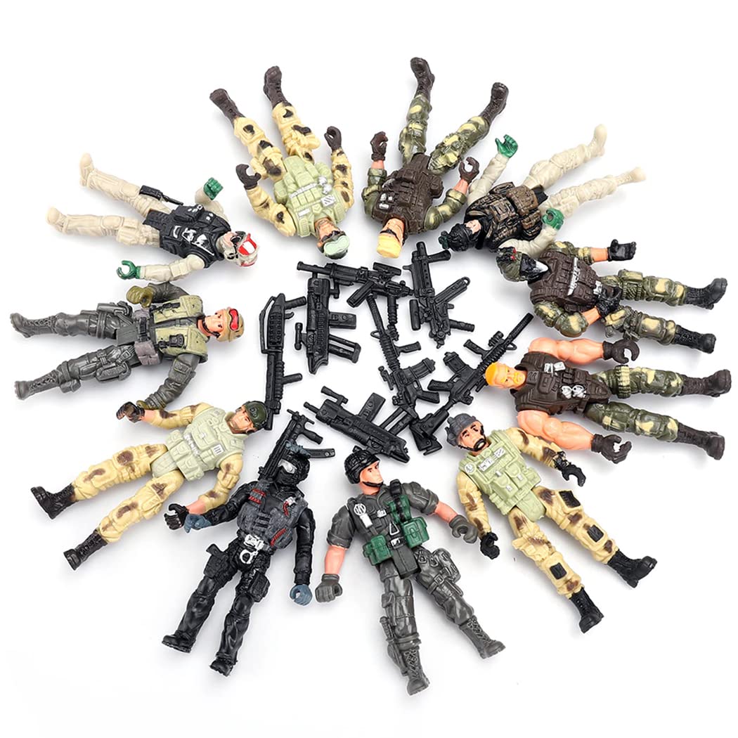 Liberty Imports action figures with 10-point articulation enable versatile, lifelike poses.