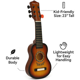 Liberty Imports adjustable strings area shows playable notes.