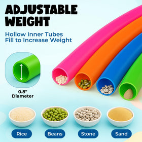 Liberty Imports adjustable-weight hoops grow with kids' balance