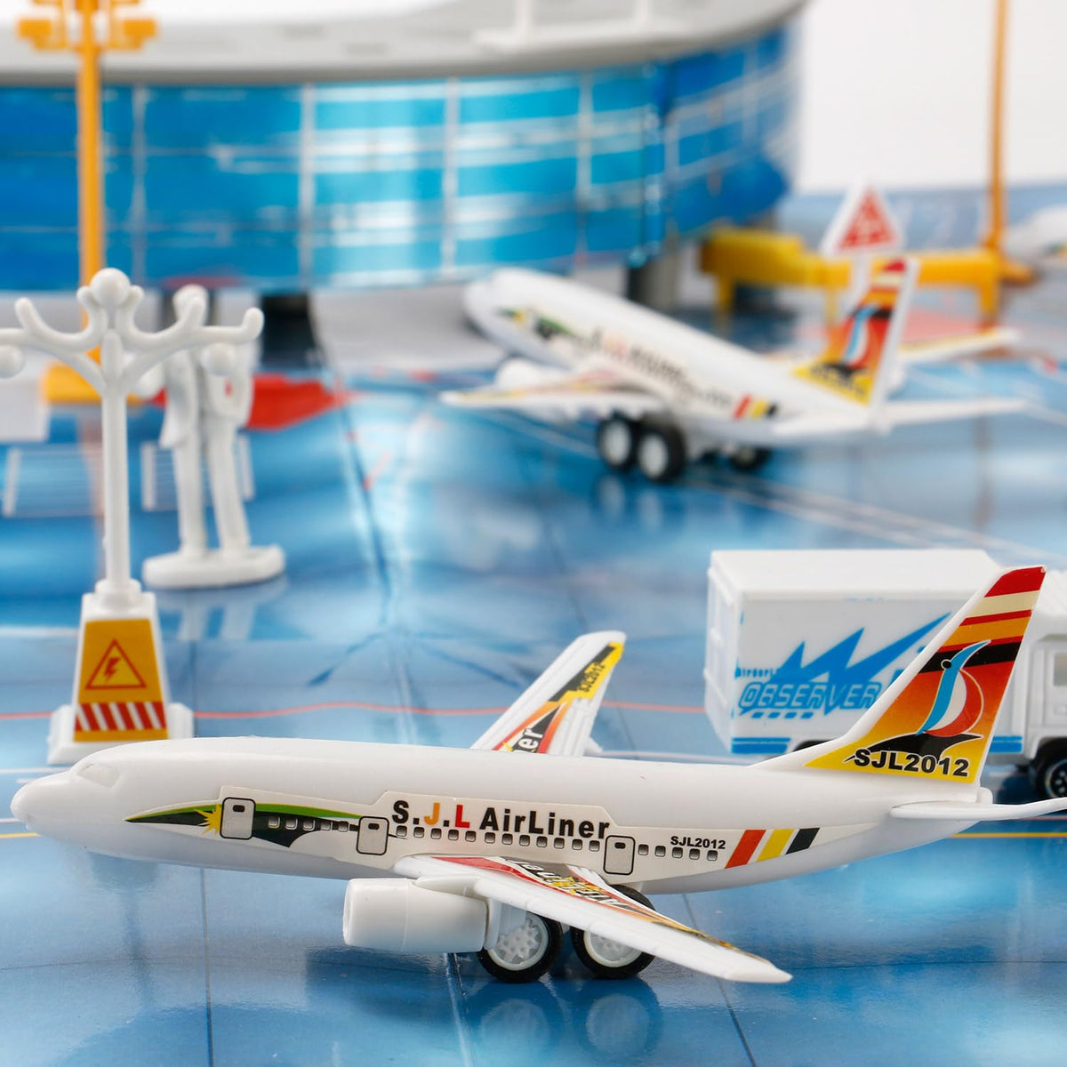 Liberty Imports passenger figures help kids act out arrivals, departures, and exchanges.