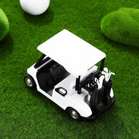 Durable alloy metal mini golf cart highlighting premium build